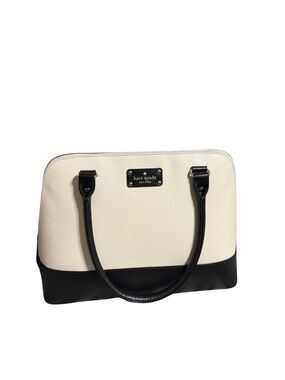 kate spade Cream and Black Two-Tone Satchel